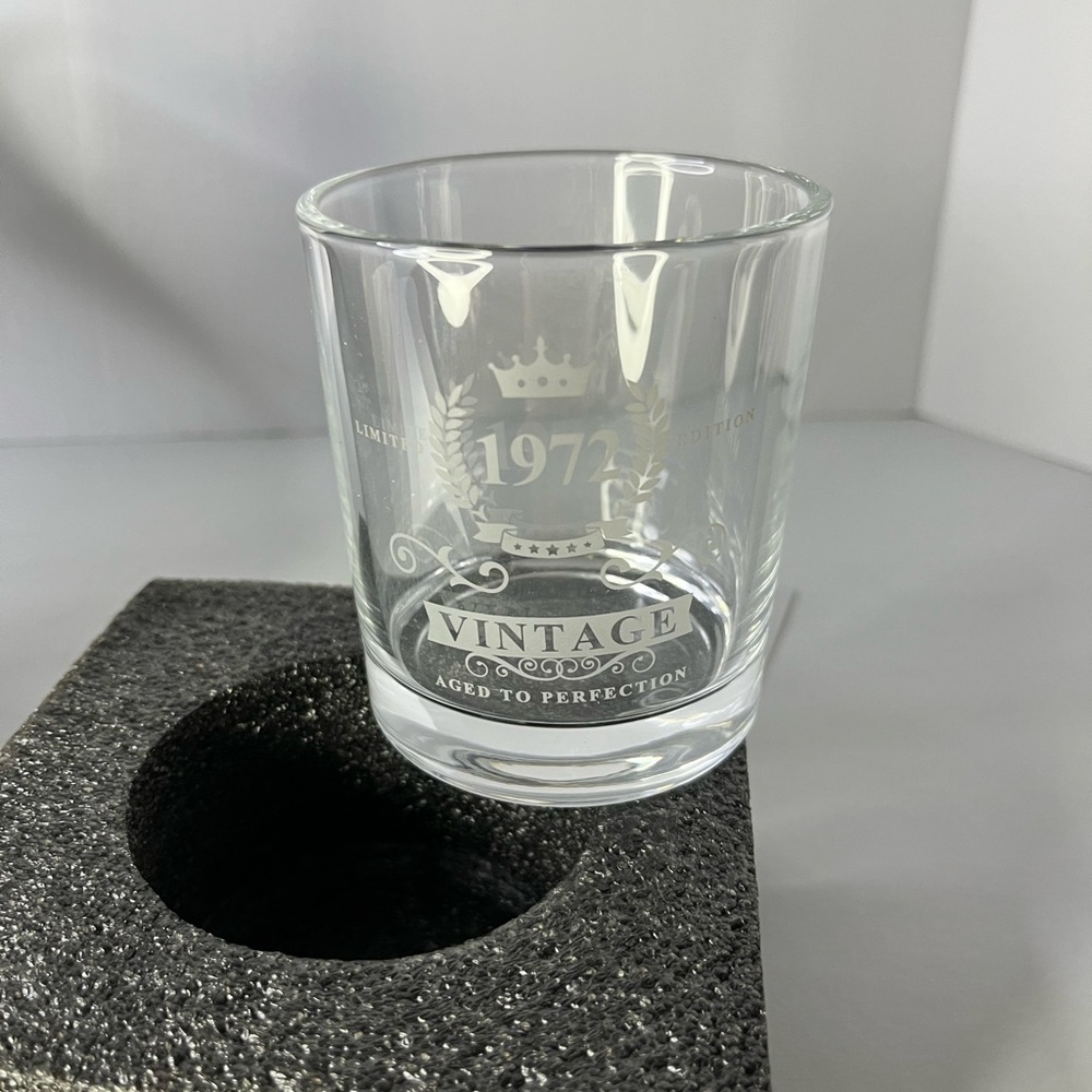 Two Kollea Old Fashioned 1972 Whiskey Glasses 10 oz. New‎ in box.